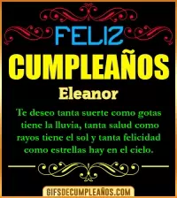 GIF Frases de Cumpleaños Eleanor